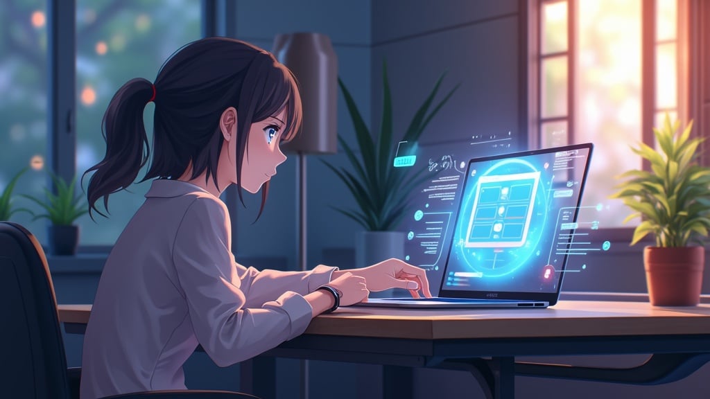 A Programmer optimizes work with copilot pro.